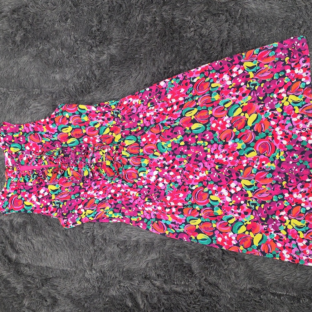 Lilly Pulitzer Pink Multicolor Floral Sleeveless Dress - Picture 5 of 7